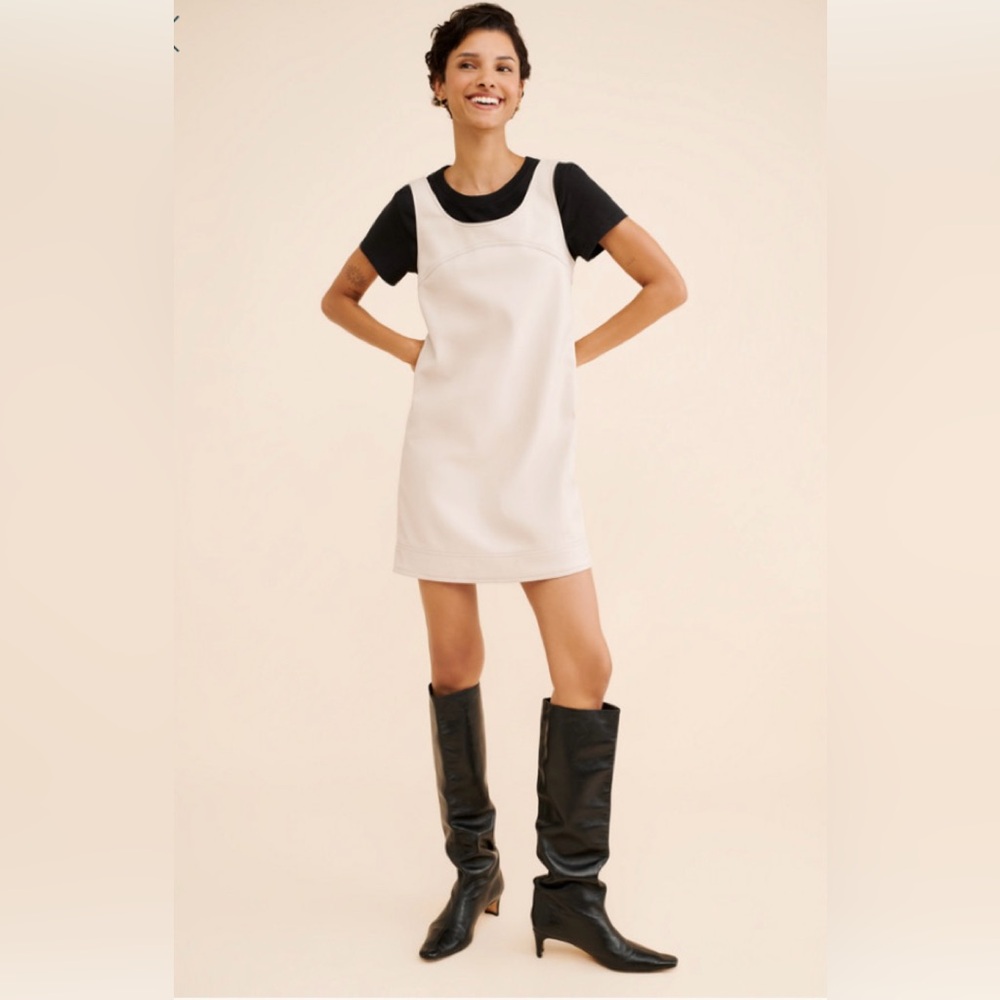 Pilcro Anthropologie Vegan Leather Dress